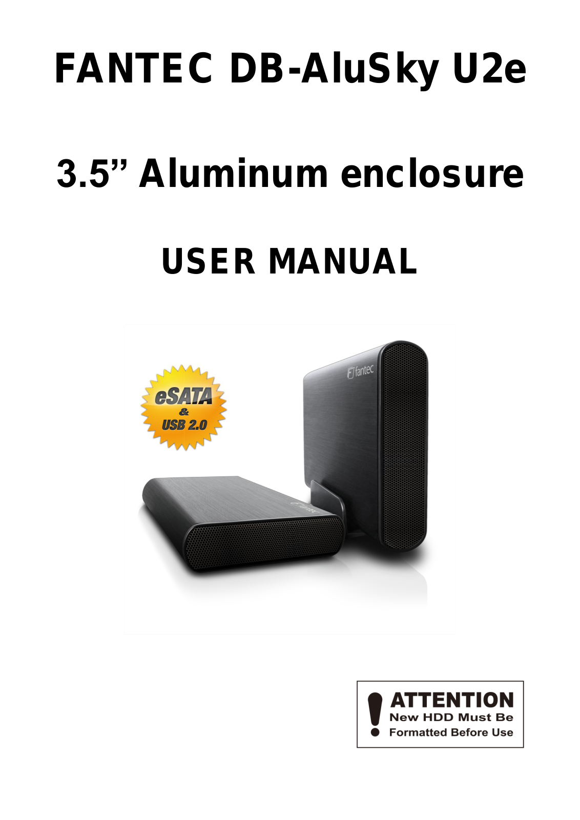 Fantec DB-AluSky U2e User Manual - ManualMachine.com