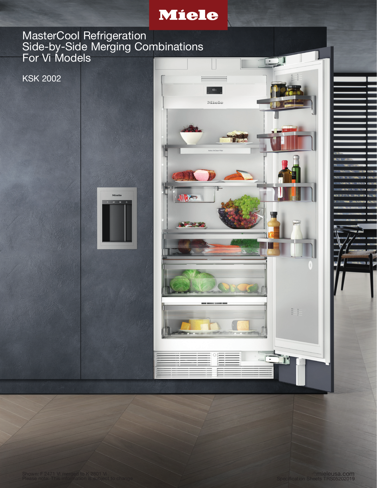 Miele F2411VI, K2811VI Installation manual