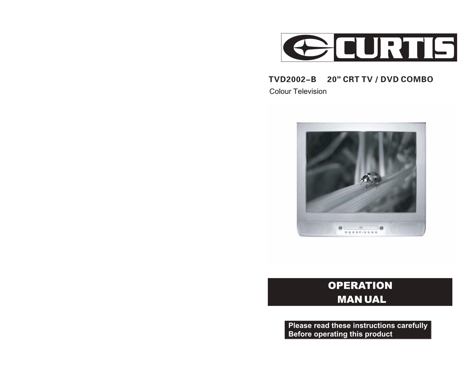 Curtis TVD2002-B User Manual