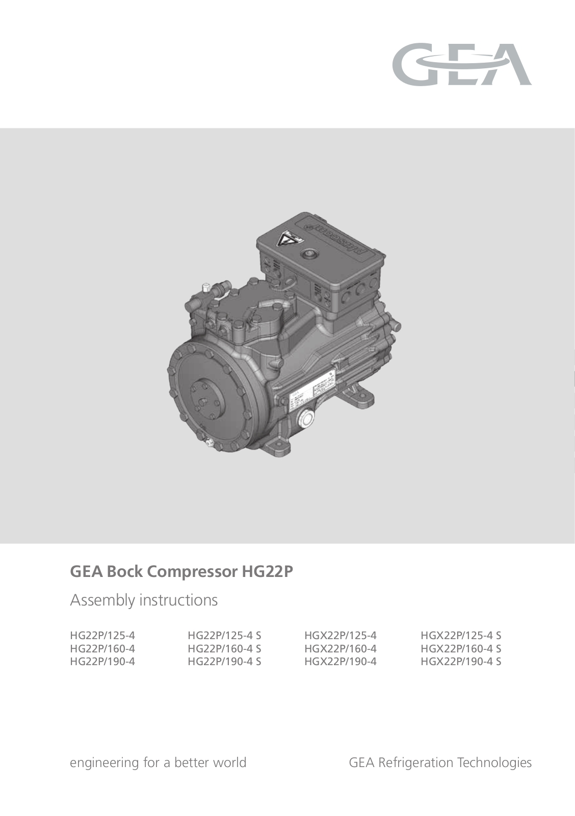 GEA Bock HG22Р User Manual