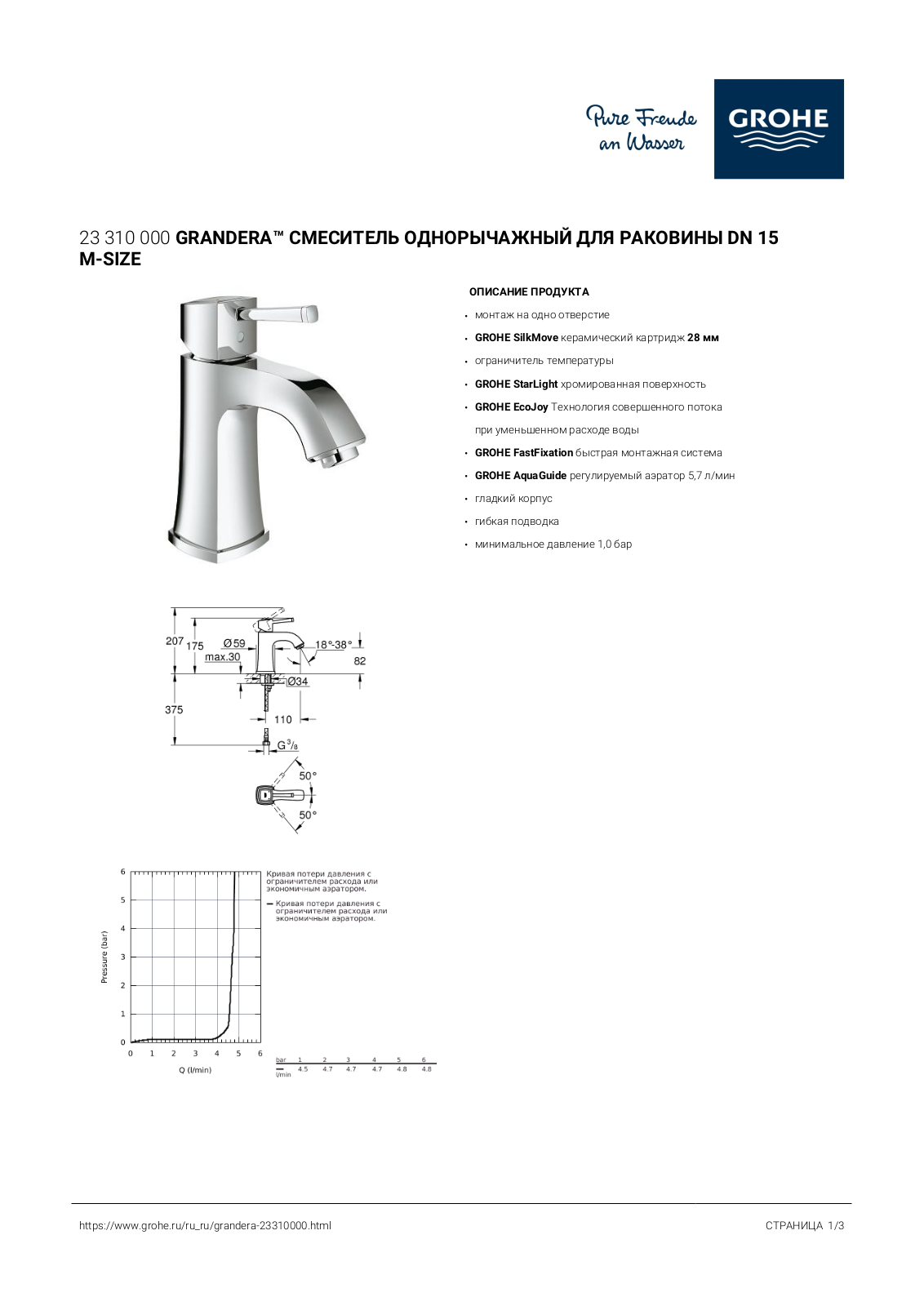 Grohe 23310000 User guide