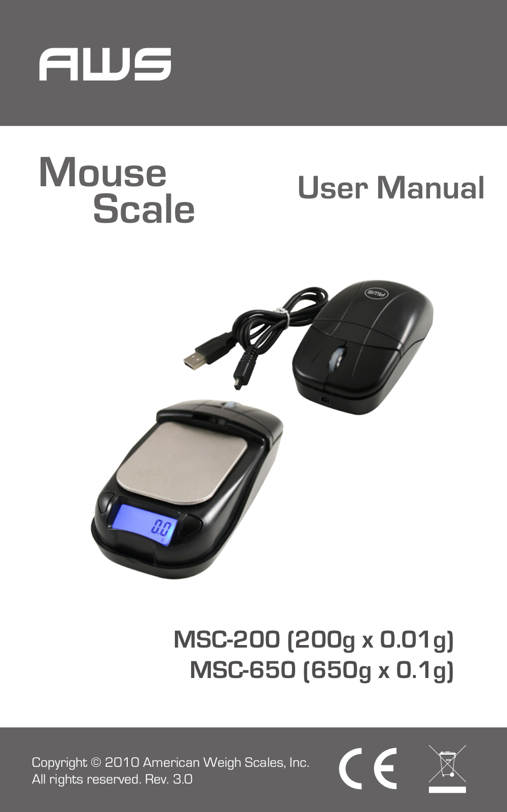 American Weigh Scales (AWS) MSC-650 User Manual