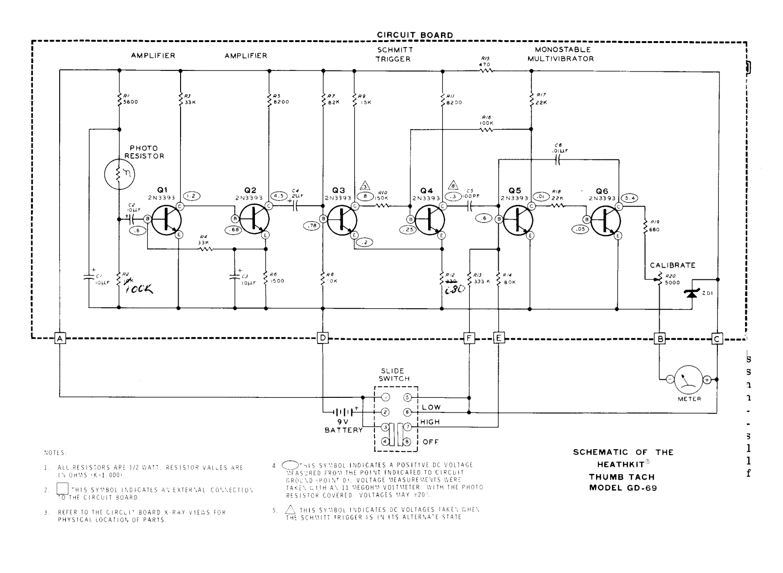 Heath Company GD-69 Schematic