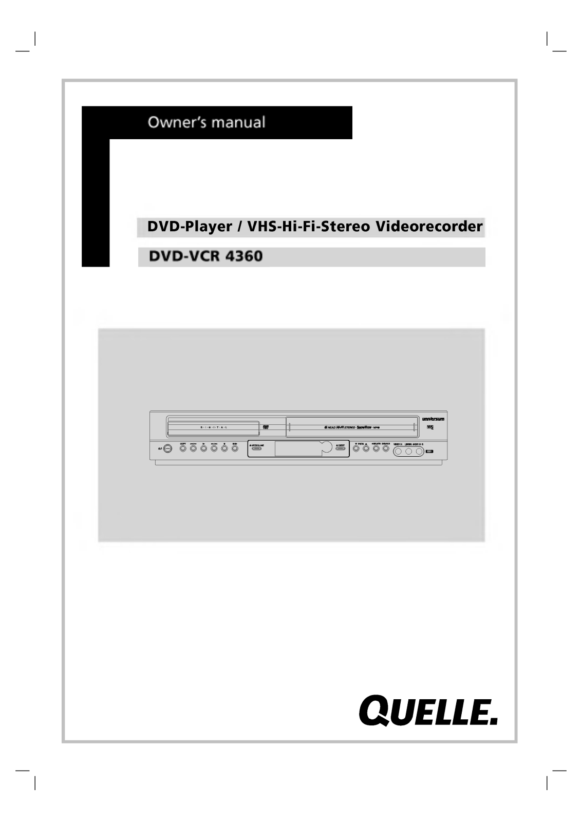 LG VC8505P1M User Guide