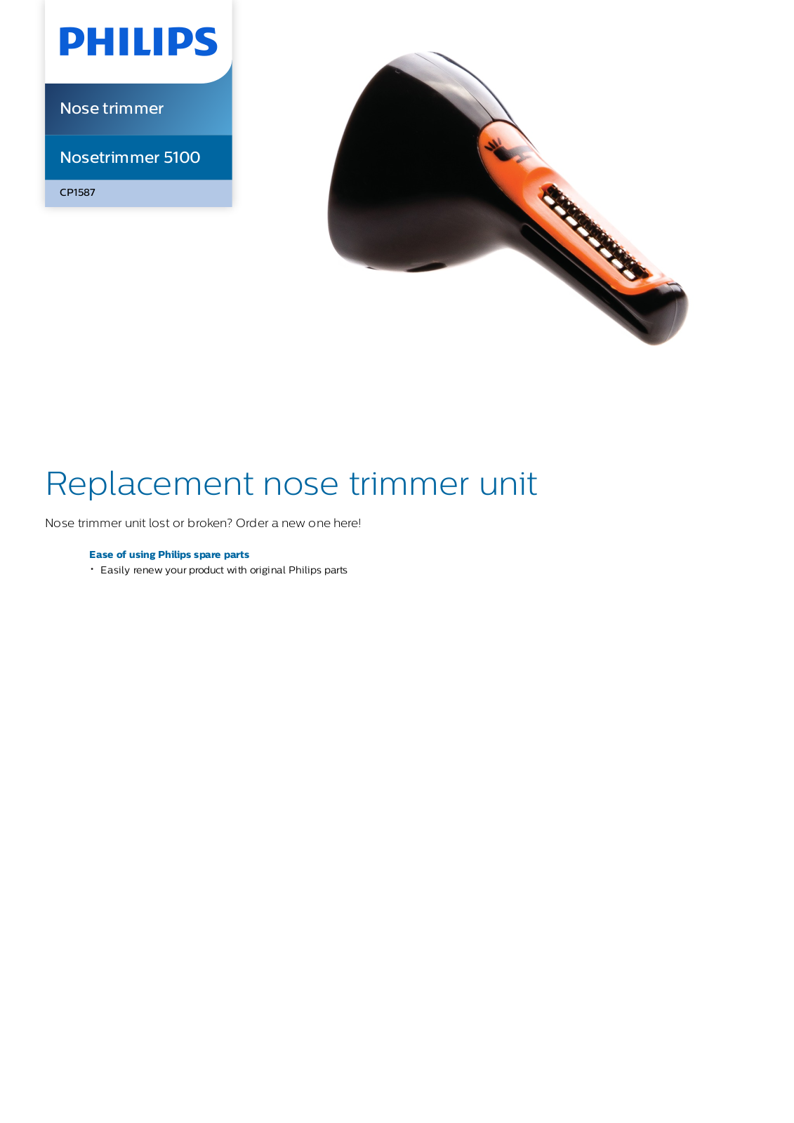 Philips CP1587/01 leaflet - ManualMachine.com