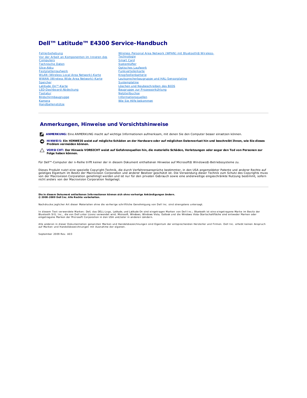 Dell Latitude E4300 User Manual