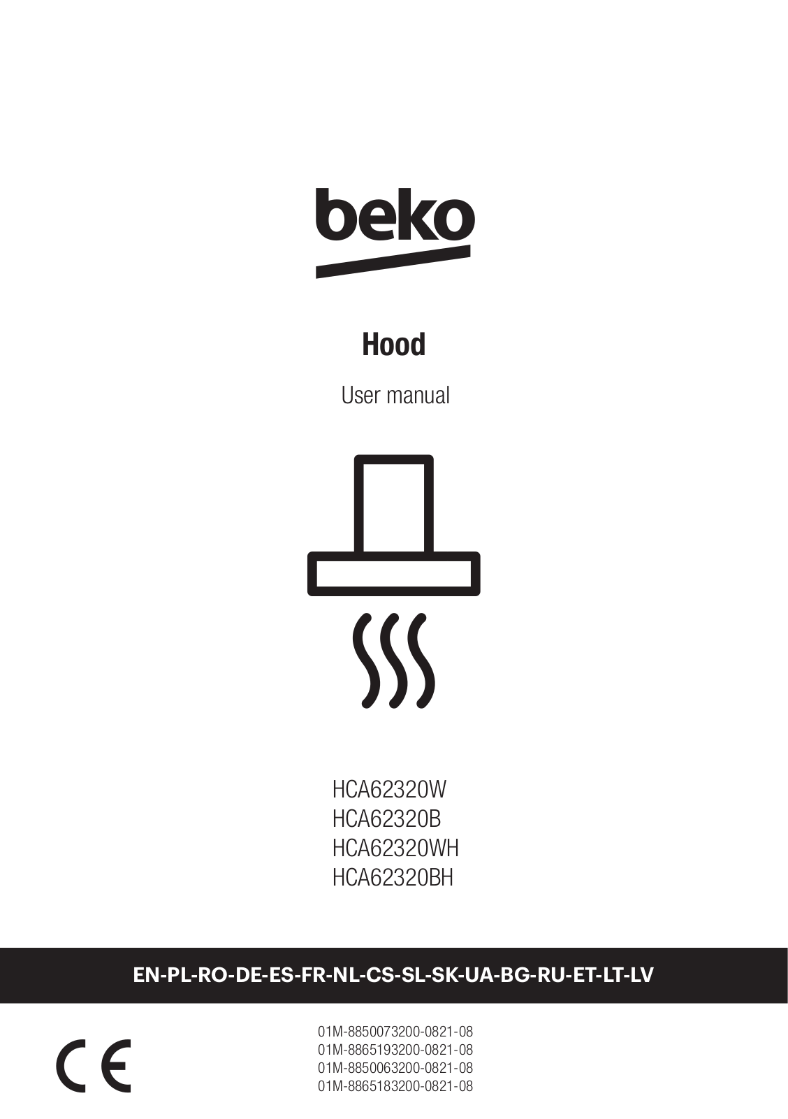 Beko HCA62320W, HCA62320B, HCA62320WH, HCA62320BH User manual