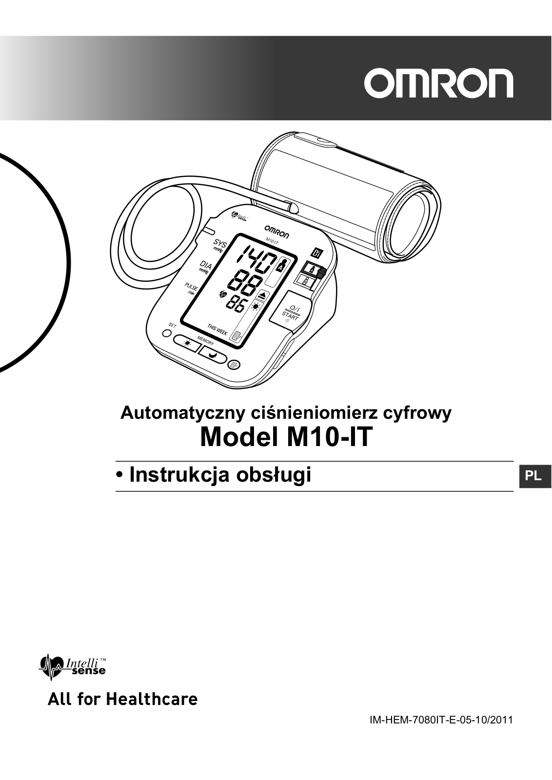 Omron HEM-7080IT-E User manual