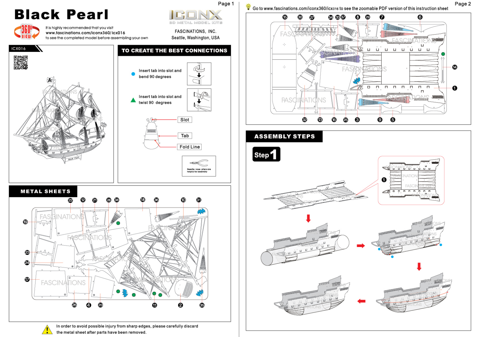 Fascinations ICX016 Service Manual