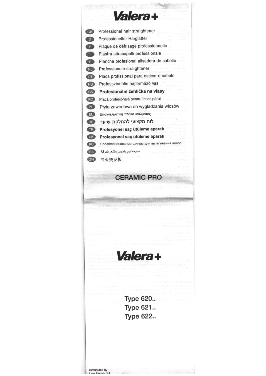 Valera 621 User manual