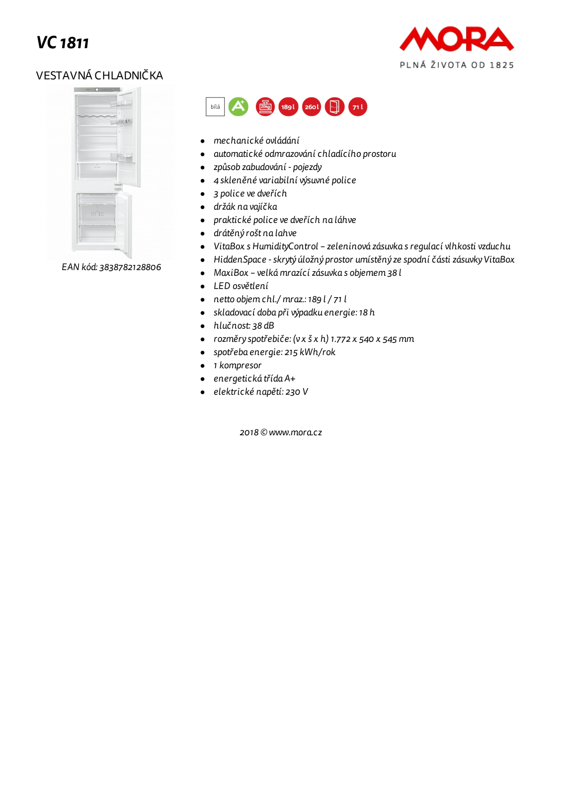 Mora VC 1811 User Manual