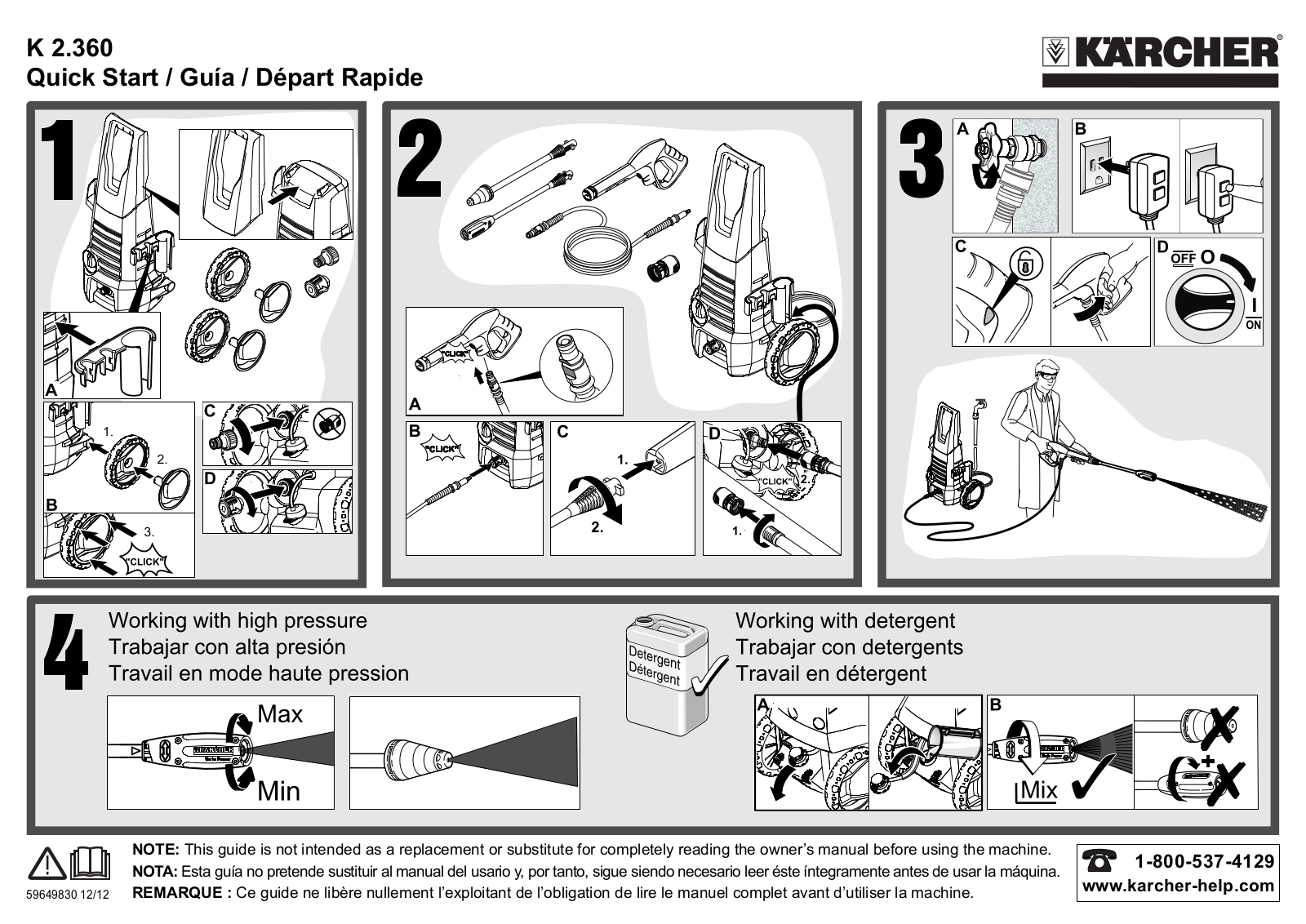 Karcher K 2.360 CCK Quick Start Manual