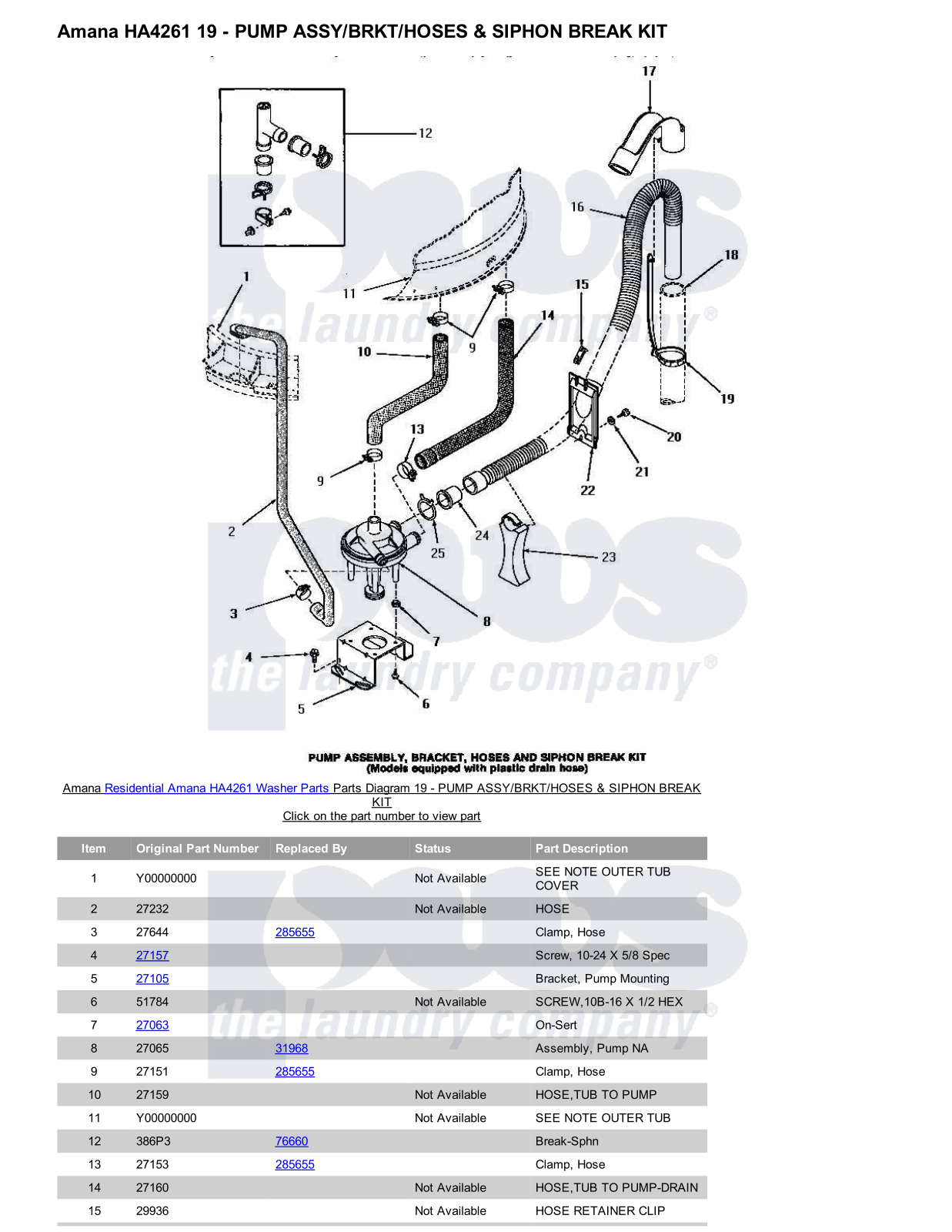 Amana HA4261 Parts Diagram