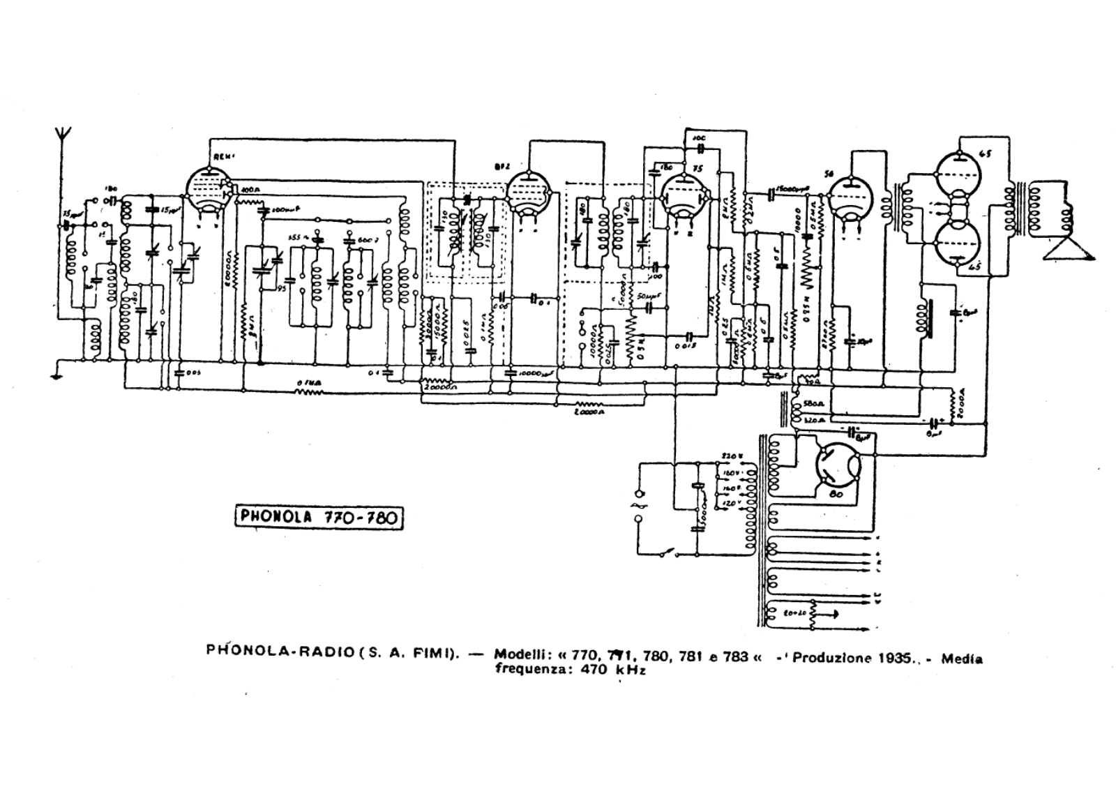 Phonola 770780 schematic - ManualMachine.com