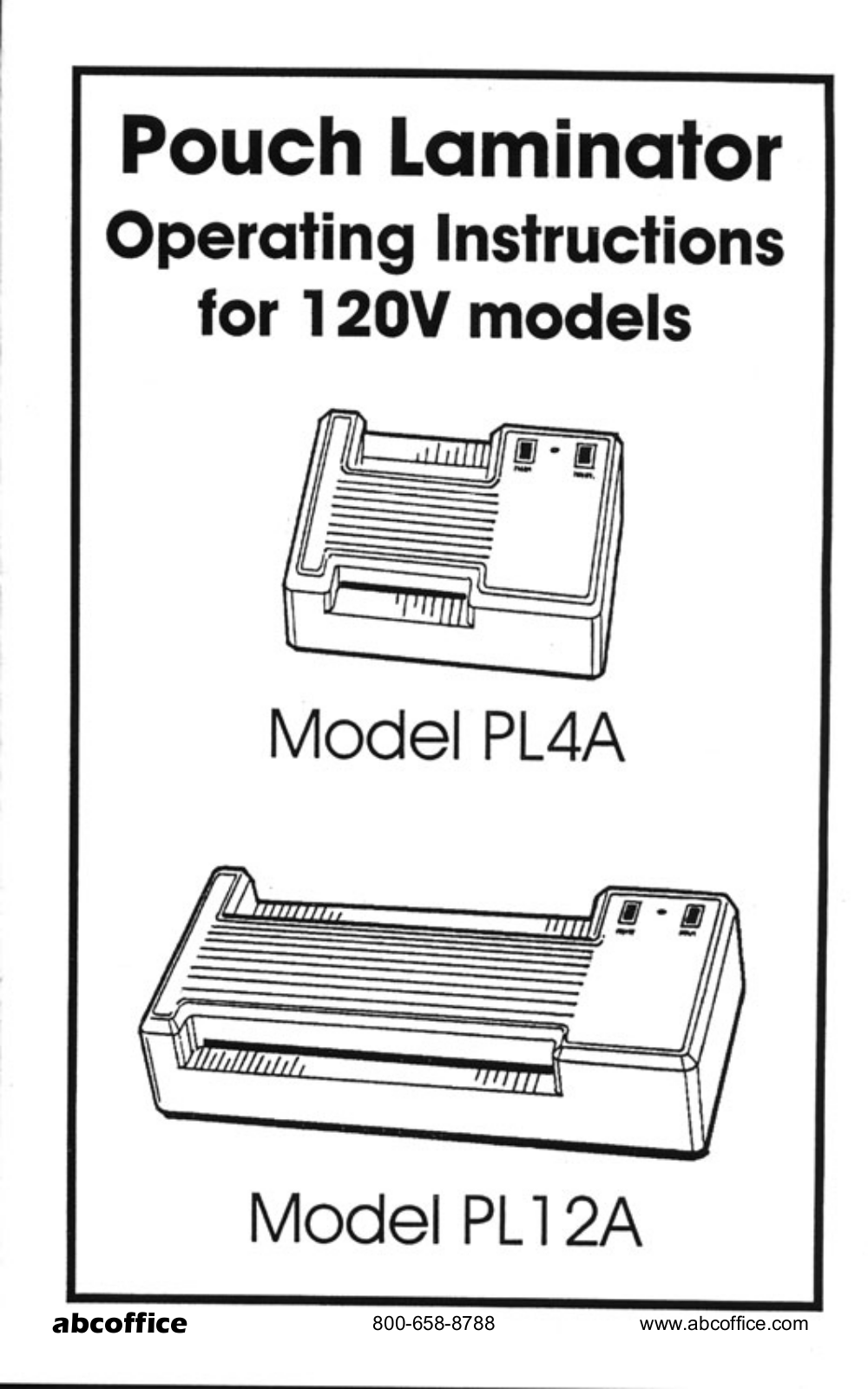 ABC Office PL4A, PL12A User Manual