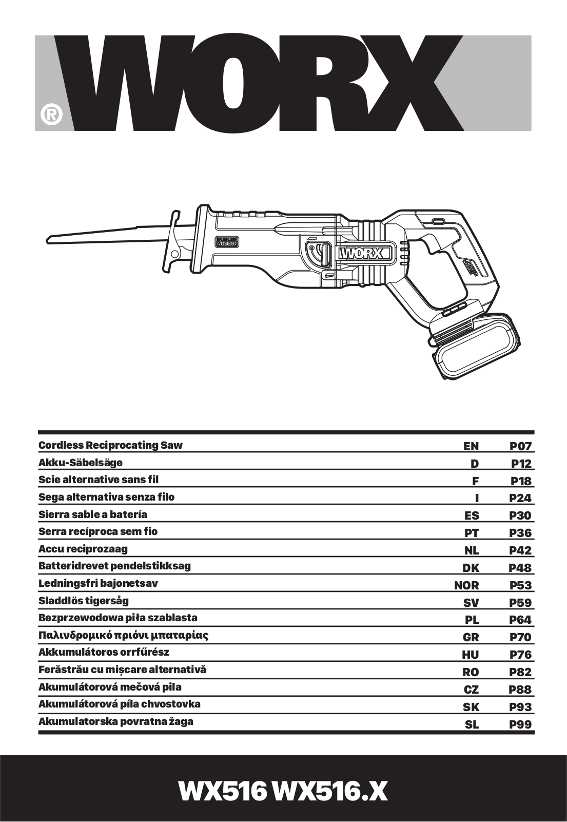 Worx WX516, WX516.X User guide - ManualMachine.com