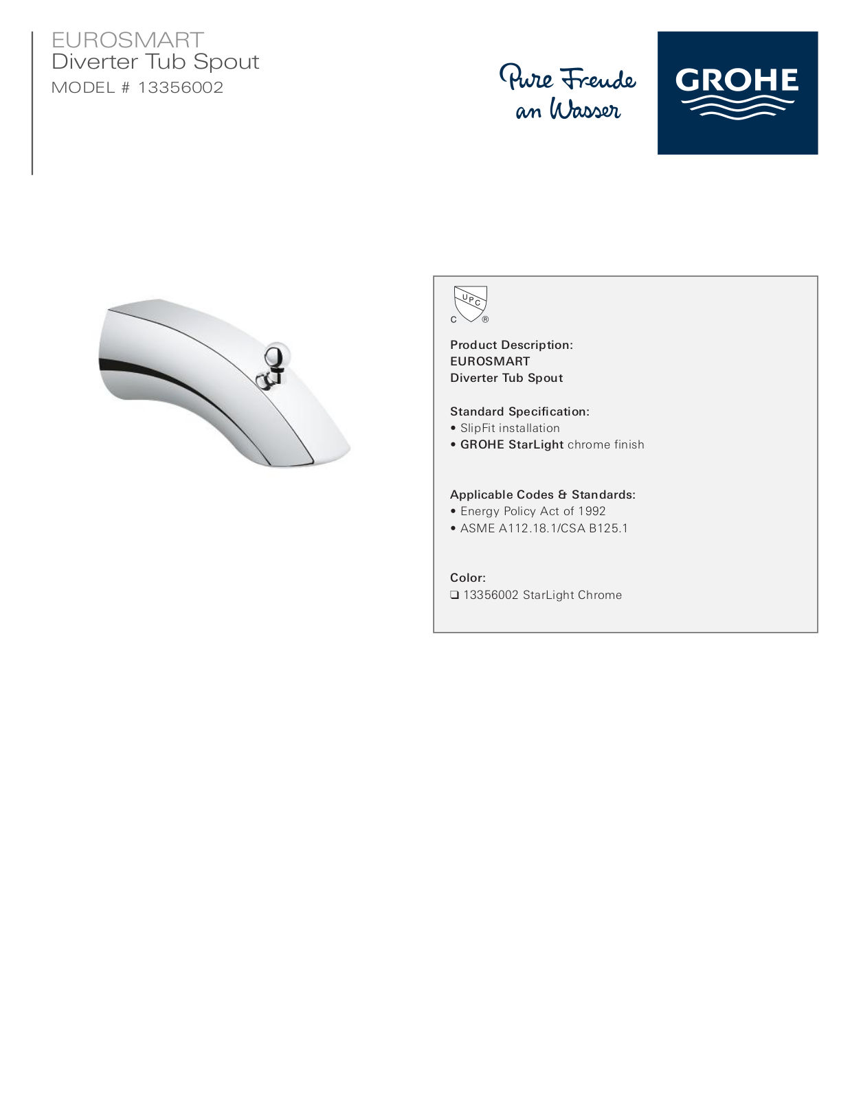 GROHE GRH5172 Specifications - ManualMachine.com