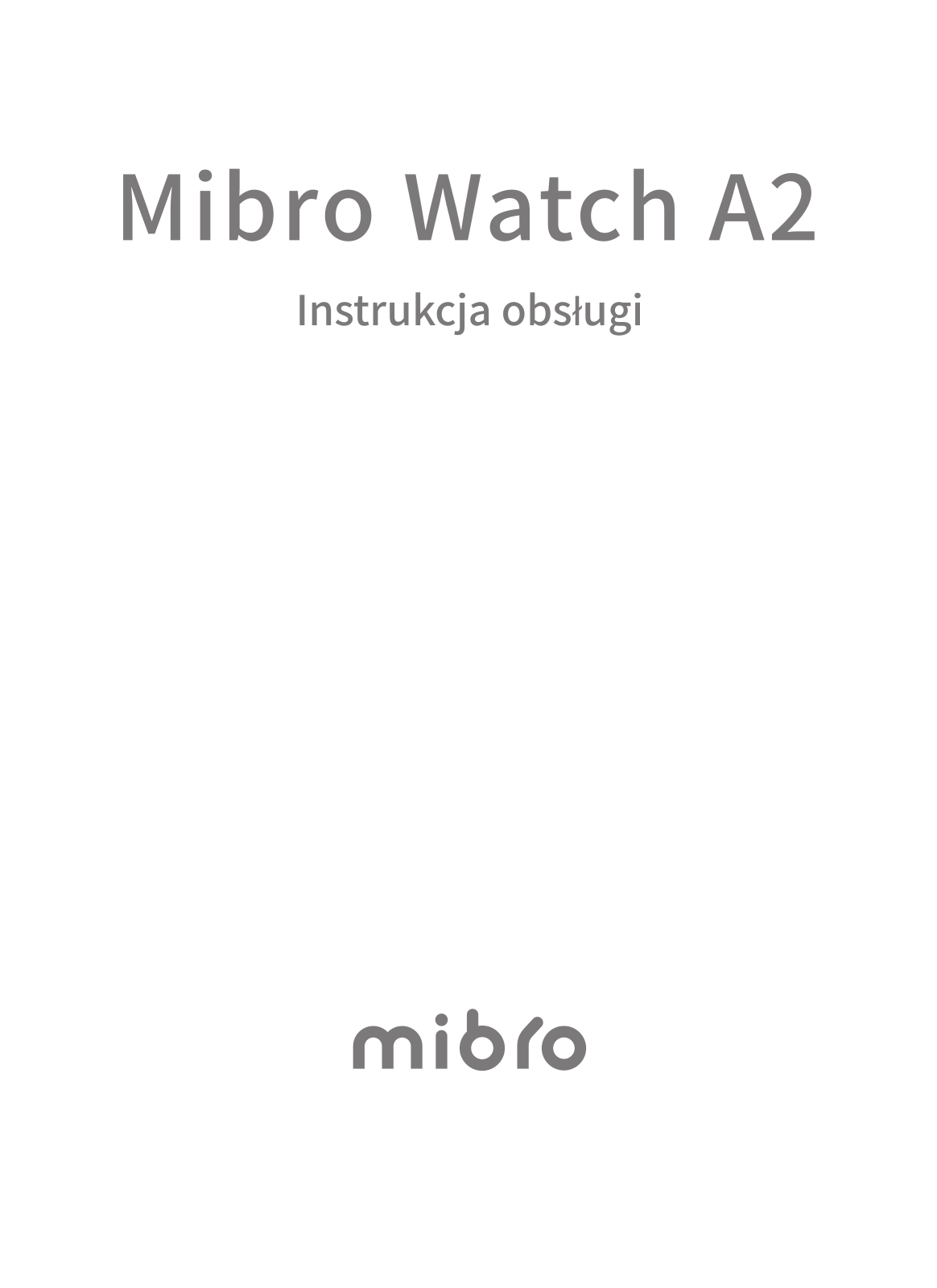 Mibro A2 User guide - ManualMachine.com