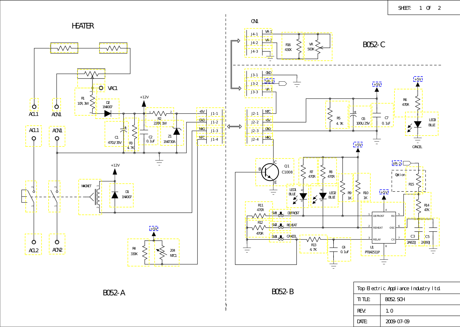 Vitek VT-1571NEW Circuit diagrams