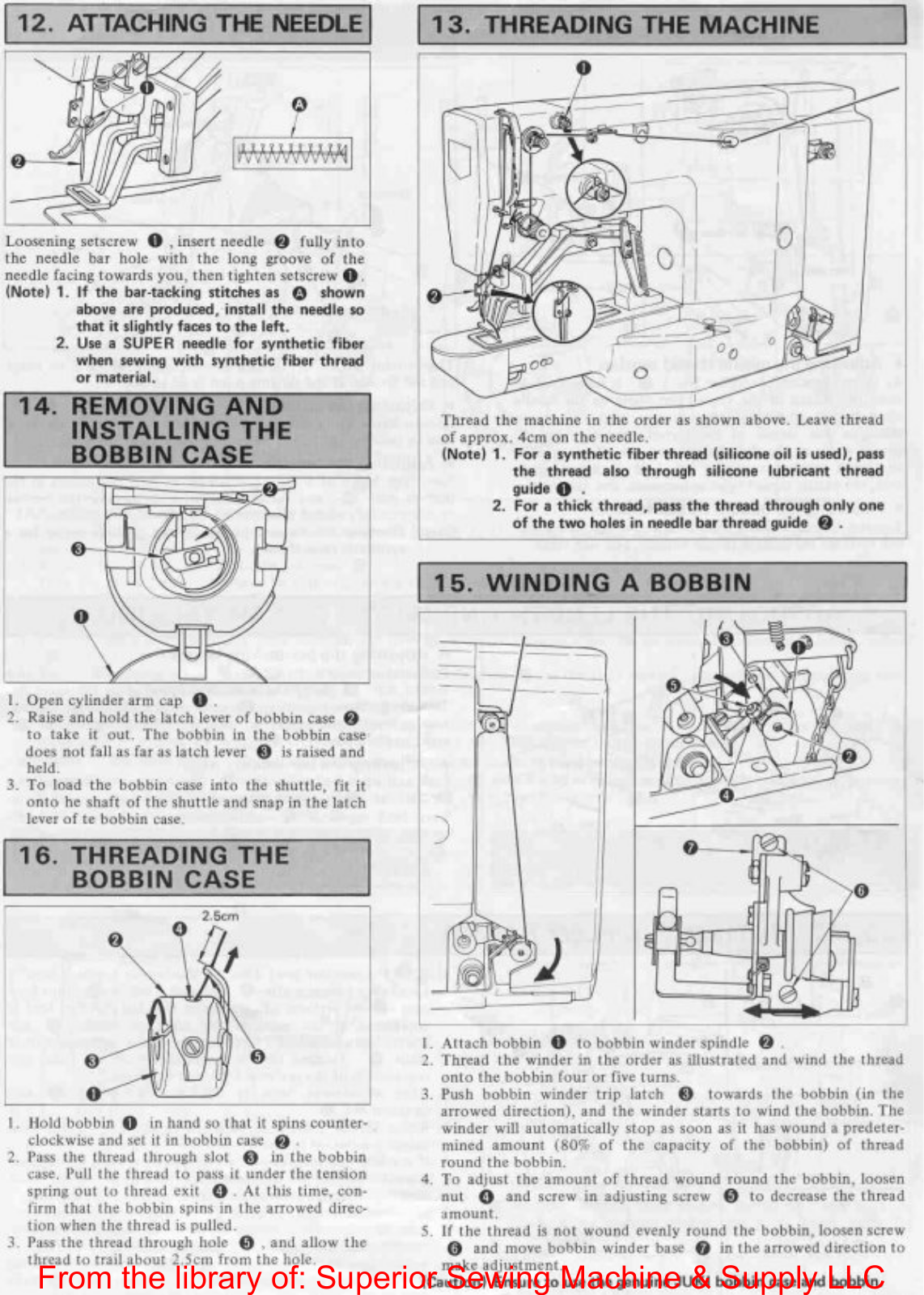 Juki LK-1850 Threading Diagram