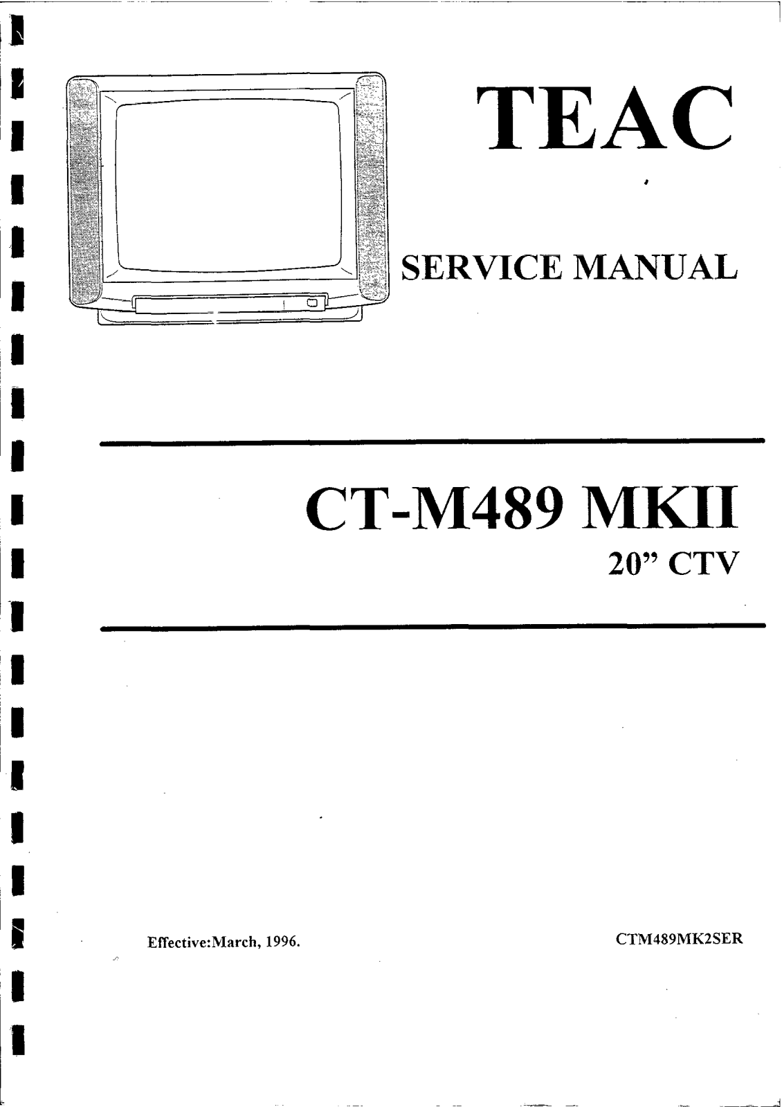 TEAC CTM-489 Mk2 Service manual