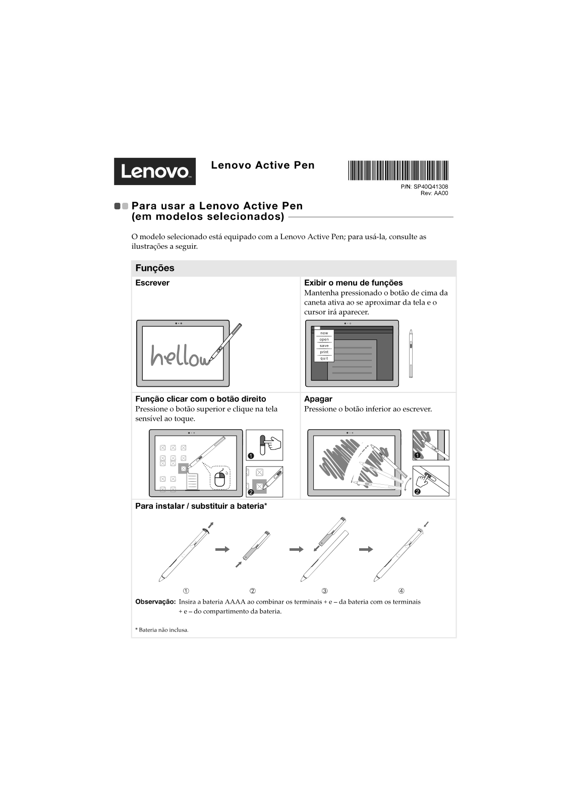 Lenovo Active Pen Flyer