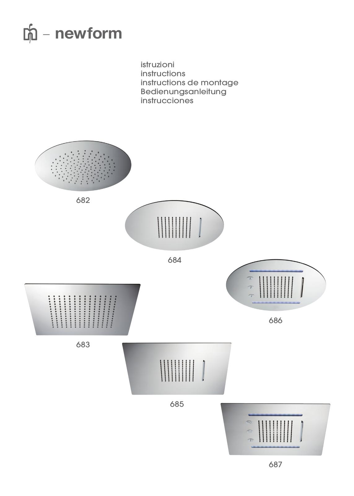 newform 682, 684, 686, 683, 685 Instructions Manual - ManualMachine.com