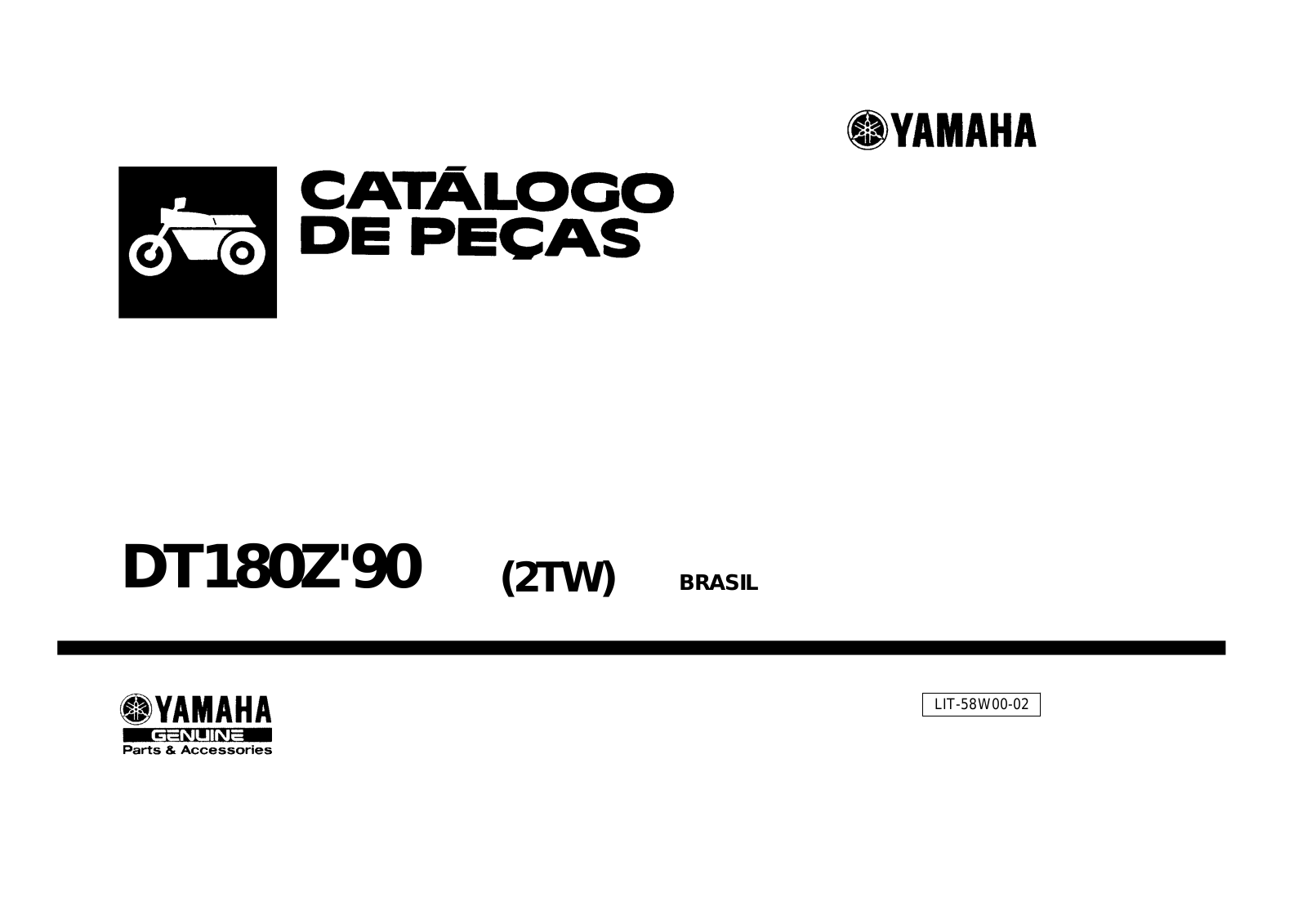 Yamaha DT 180Z 1990 Parts Manual