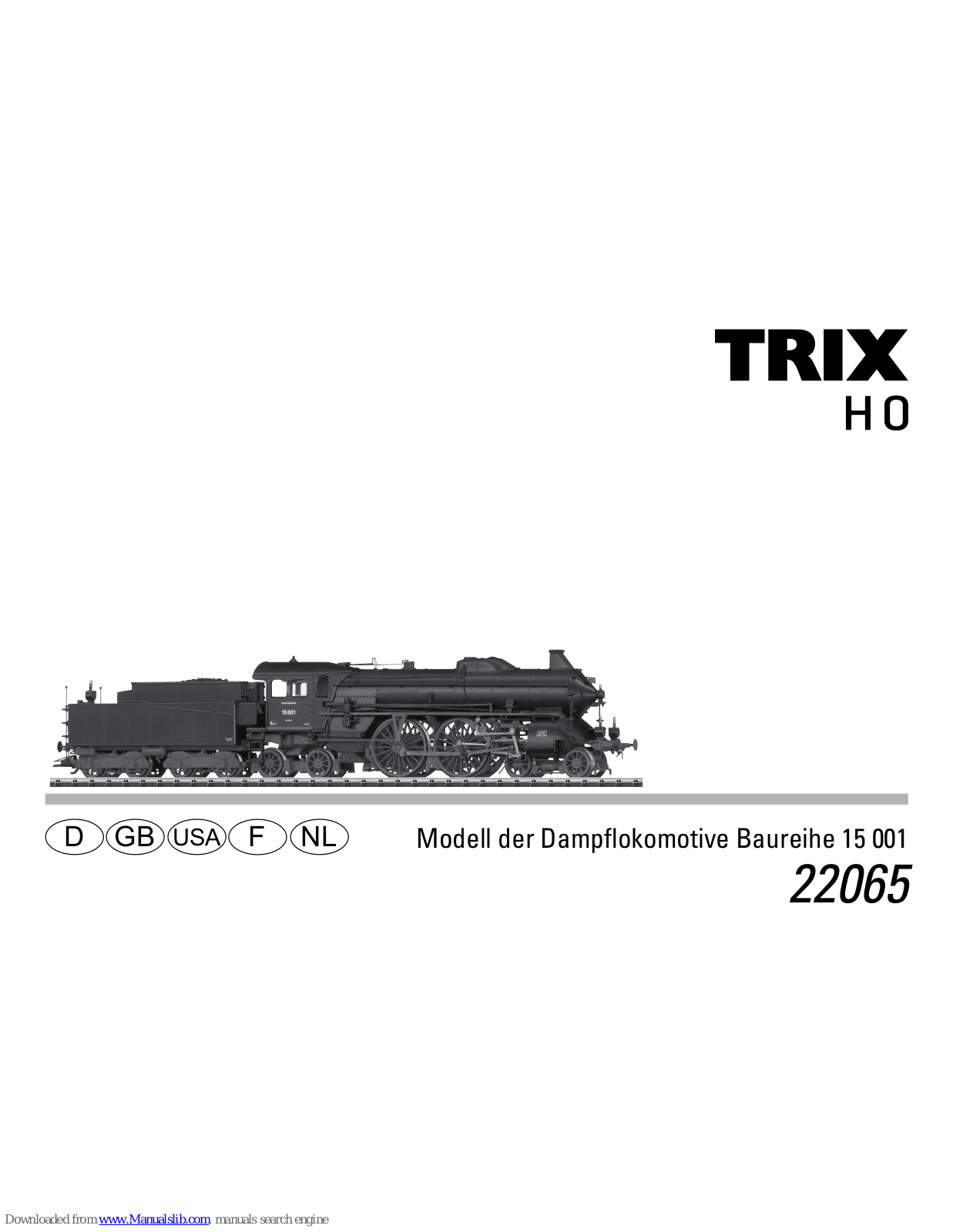 Trix 15 001, BR 50, Series 186 NS 22164, NOHAB, 204 Series User Manual