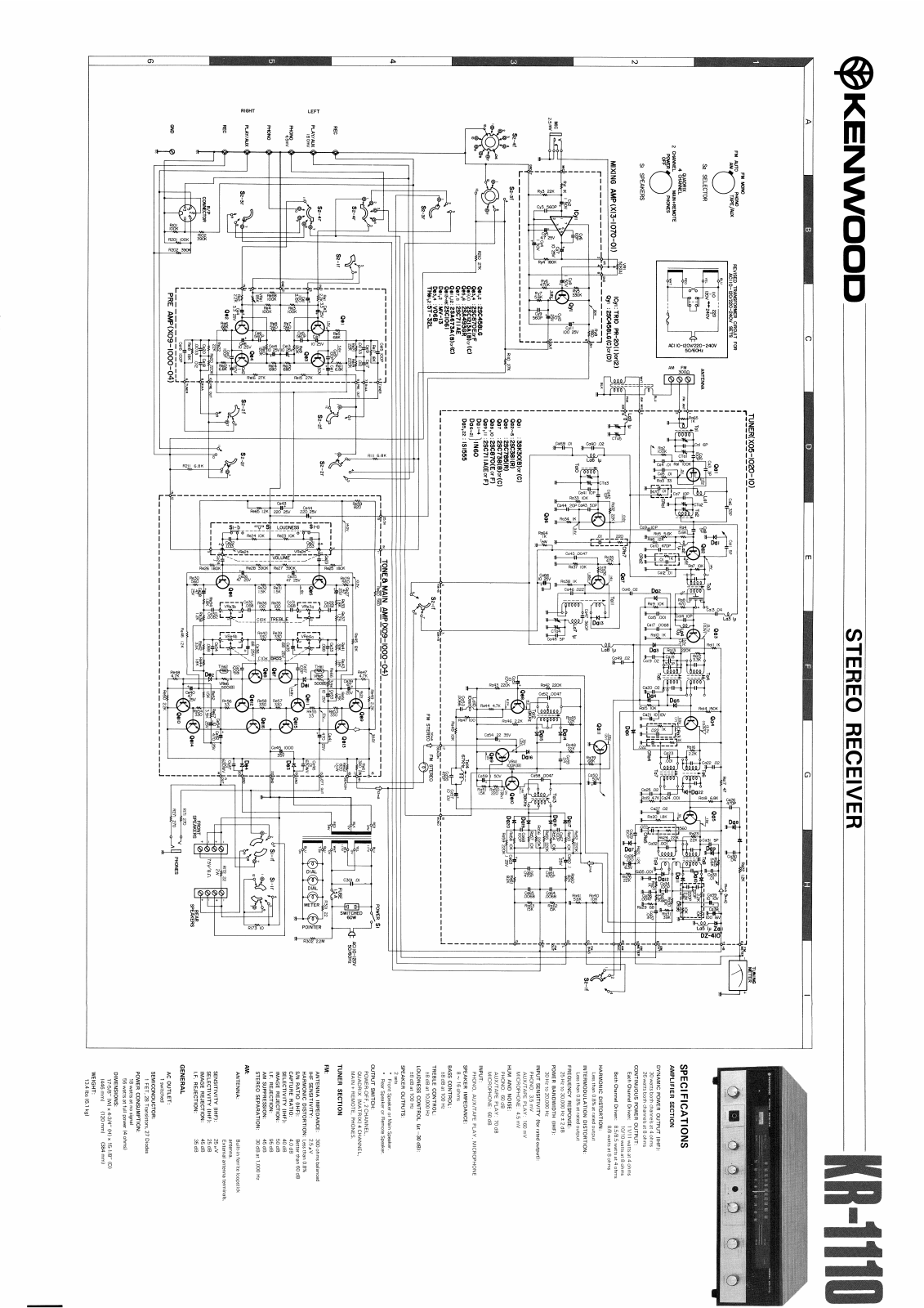 Sony KR 1110 Service Manual