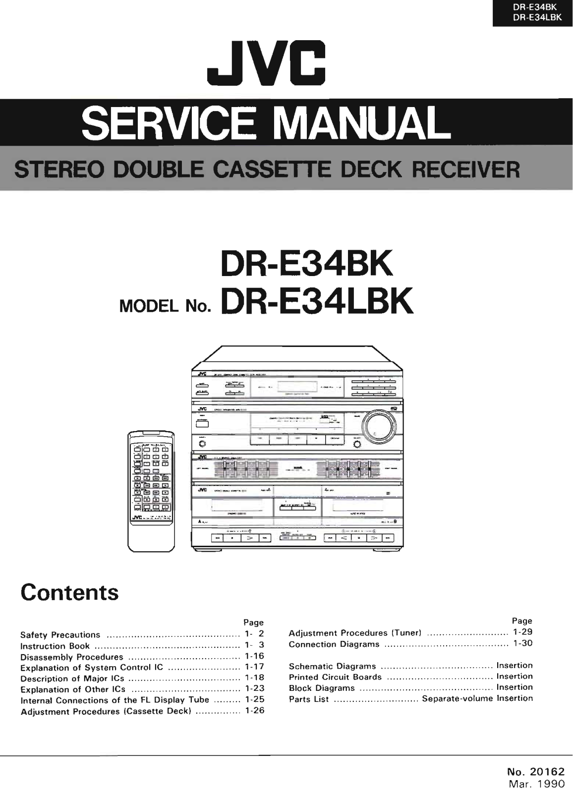 Jvc DR-E34-LBK, DR-E34-BK Service Manual