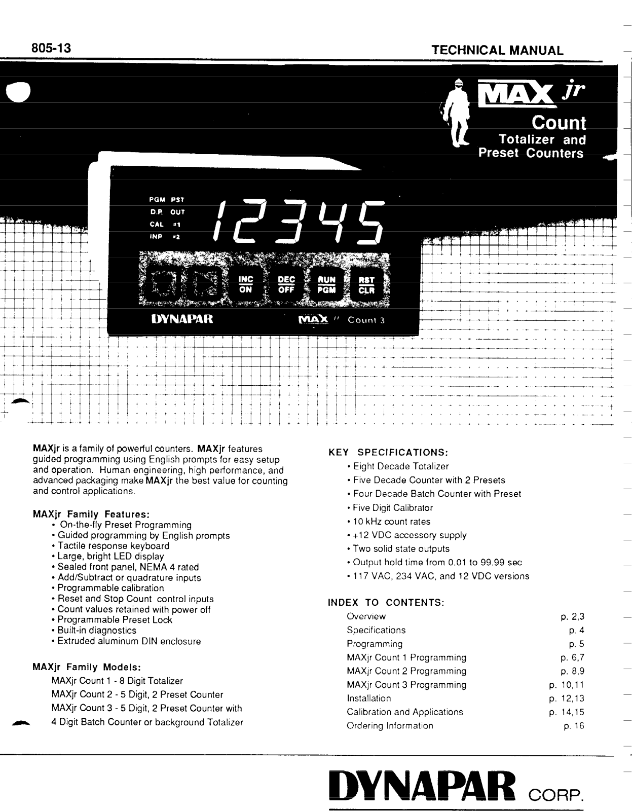 Danaher Controls JR Technical Manual