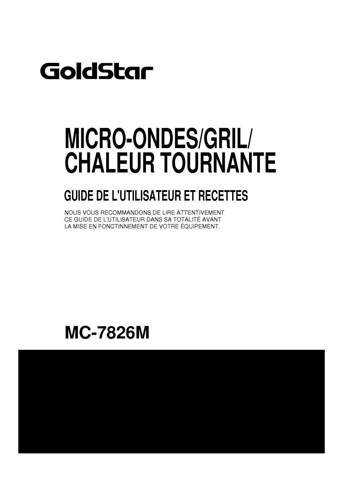 LG MC 7826 User Manual