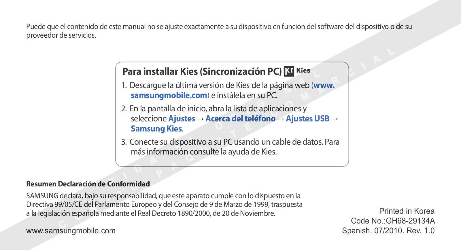 Samsung GT-I5800 User Manual