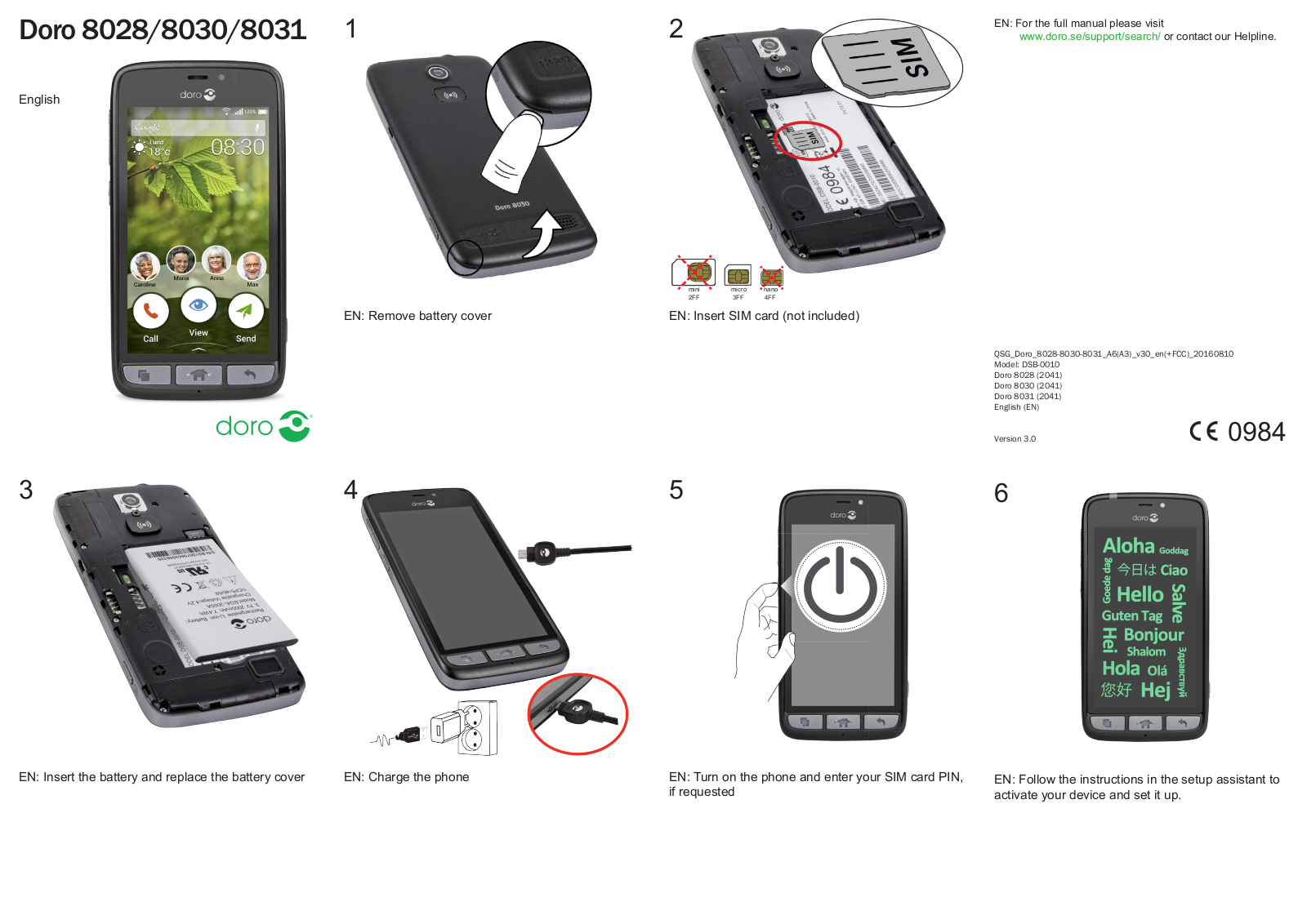 Doro DSB0010 User Manual