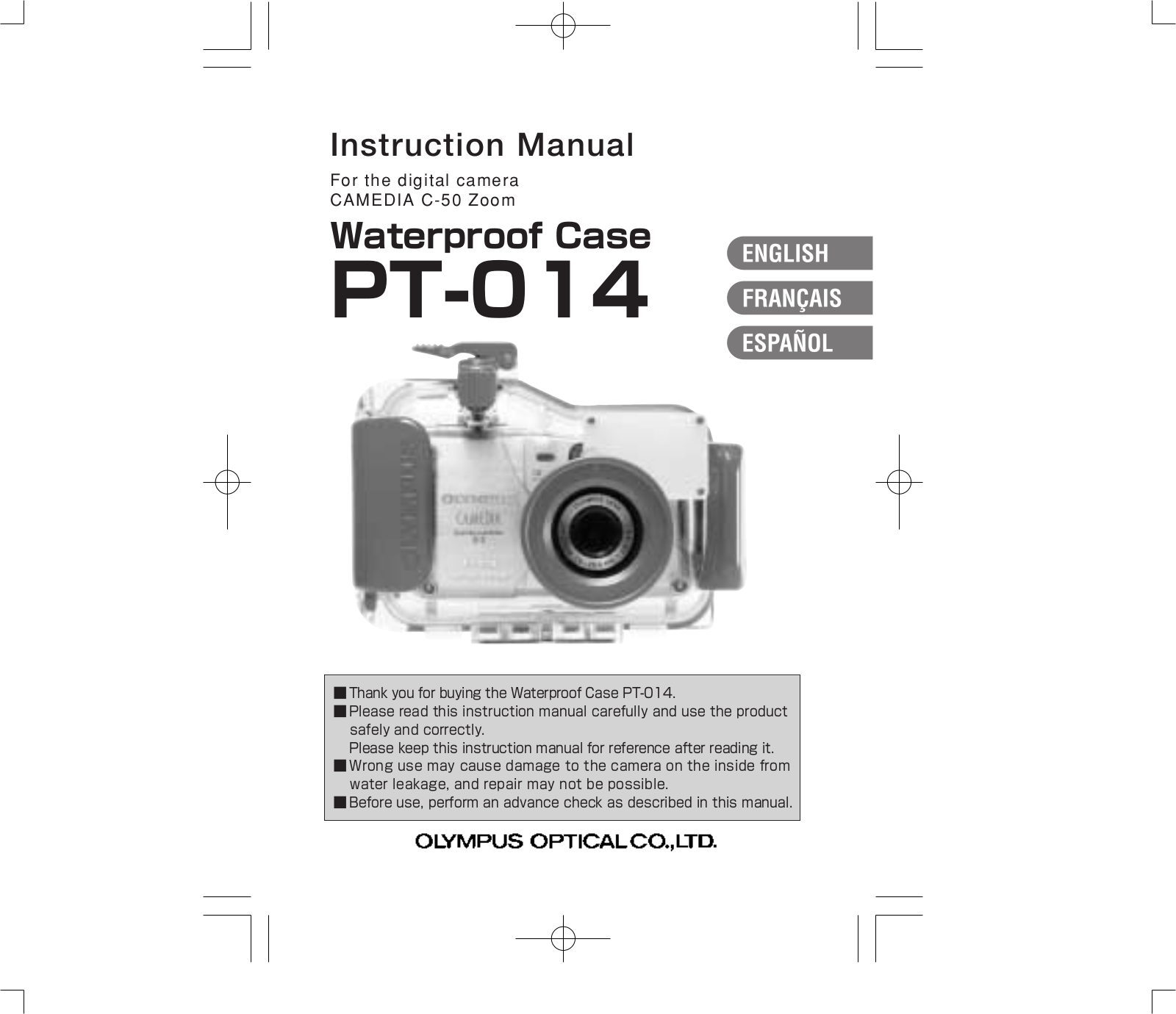 Olympus PT-014 User Manual