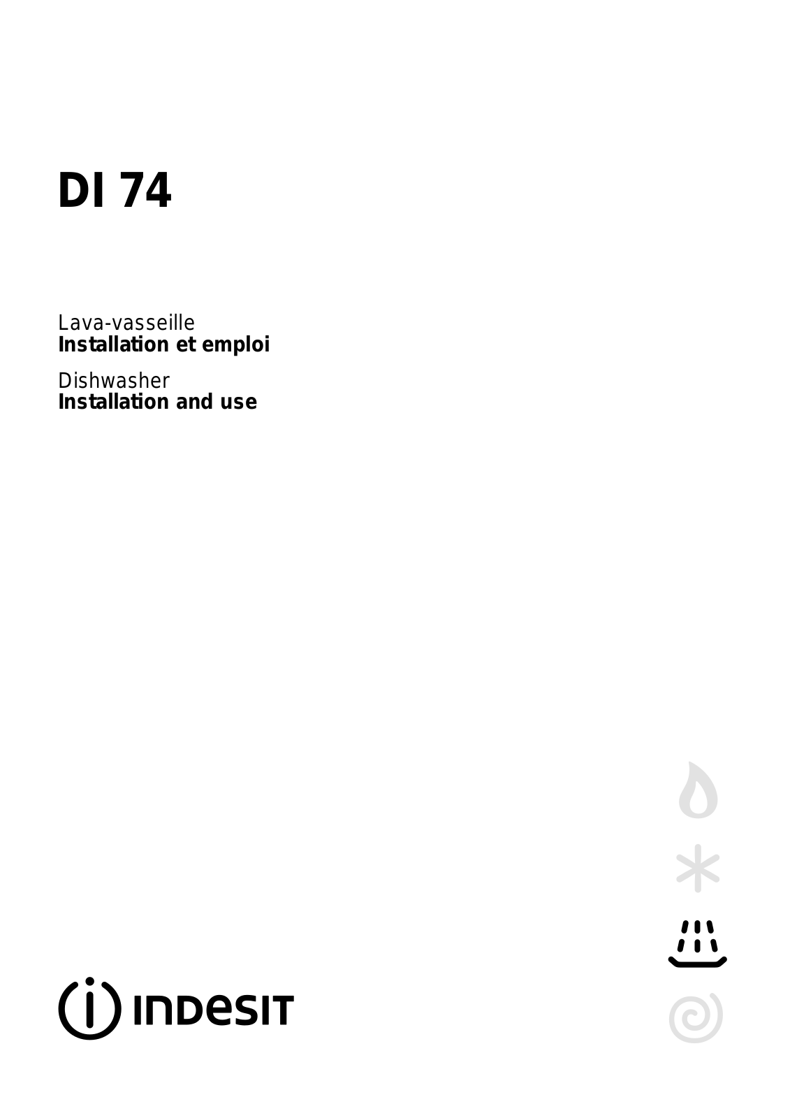 INDESIT DI74 User Manual