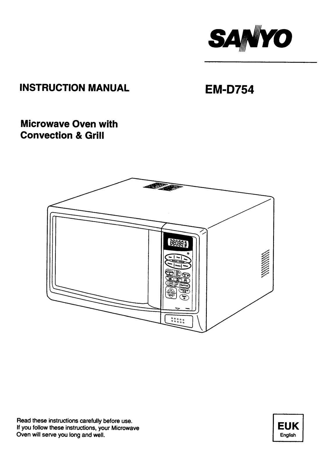 Sanyo em-d754 User Manual