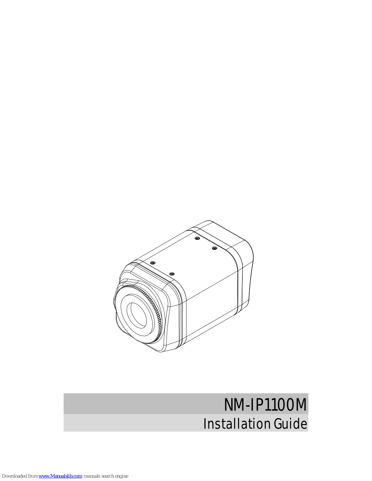 Mitsubishi Electric NM-IP1100M Installation Manual