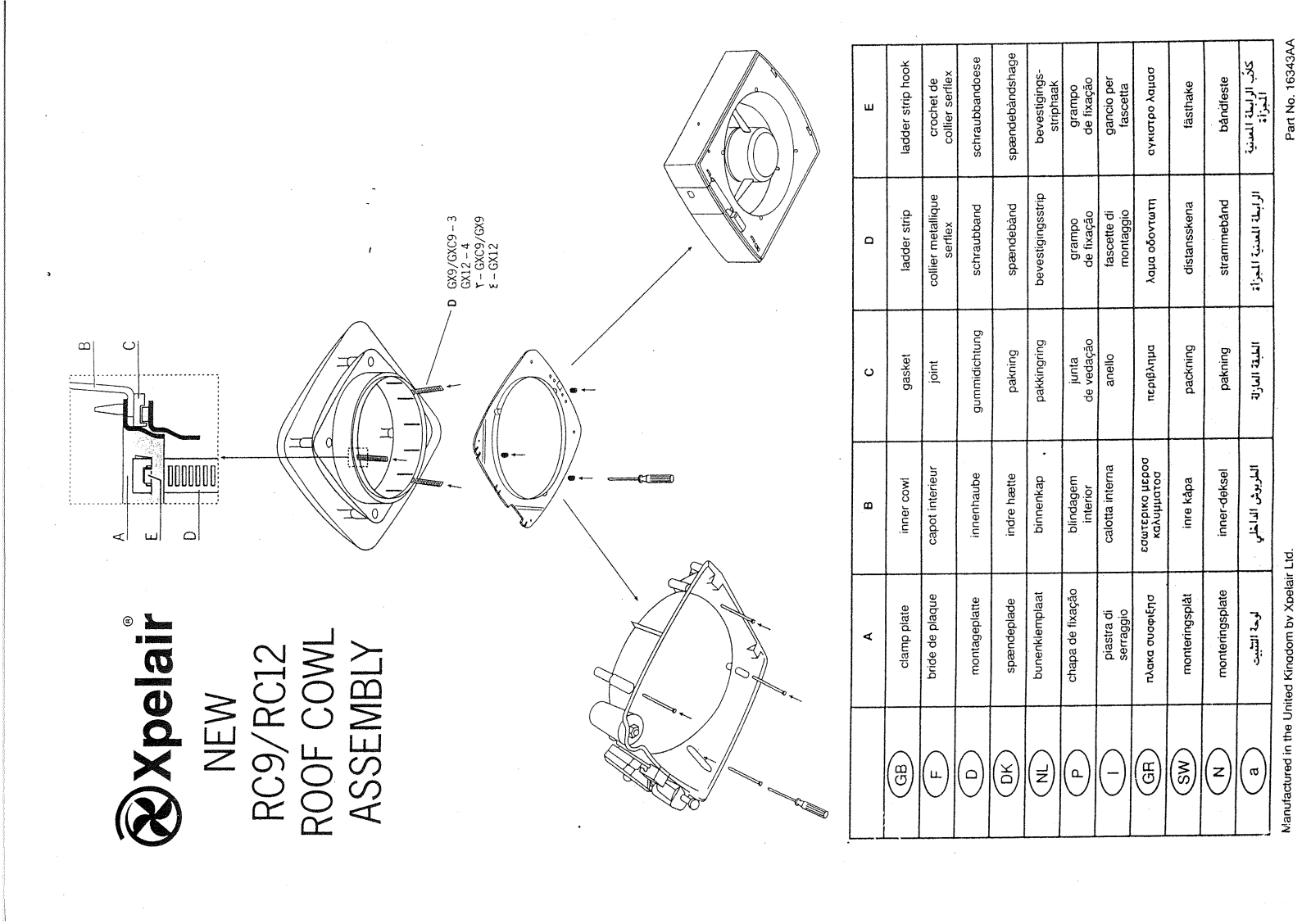 Applied Energy RX9, RC12 Assembly