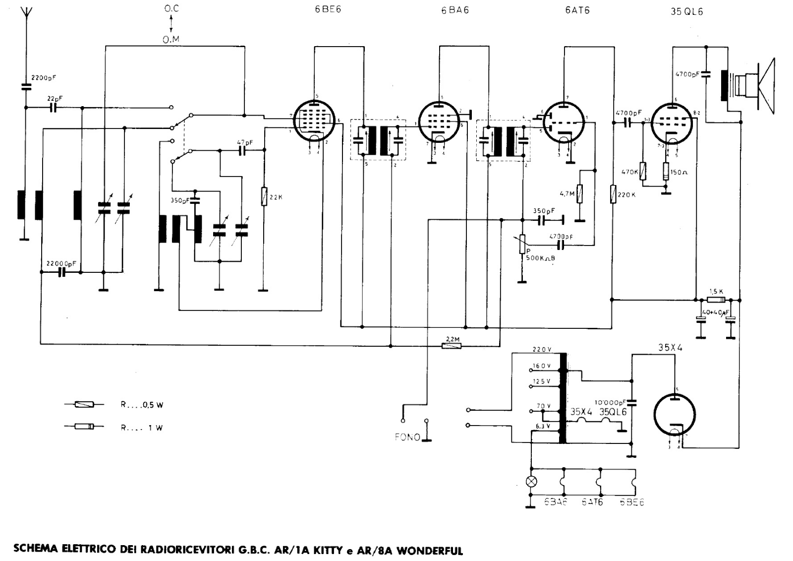 GBC ar 1a, ar 8a schematic