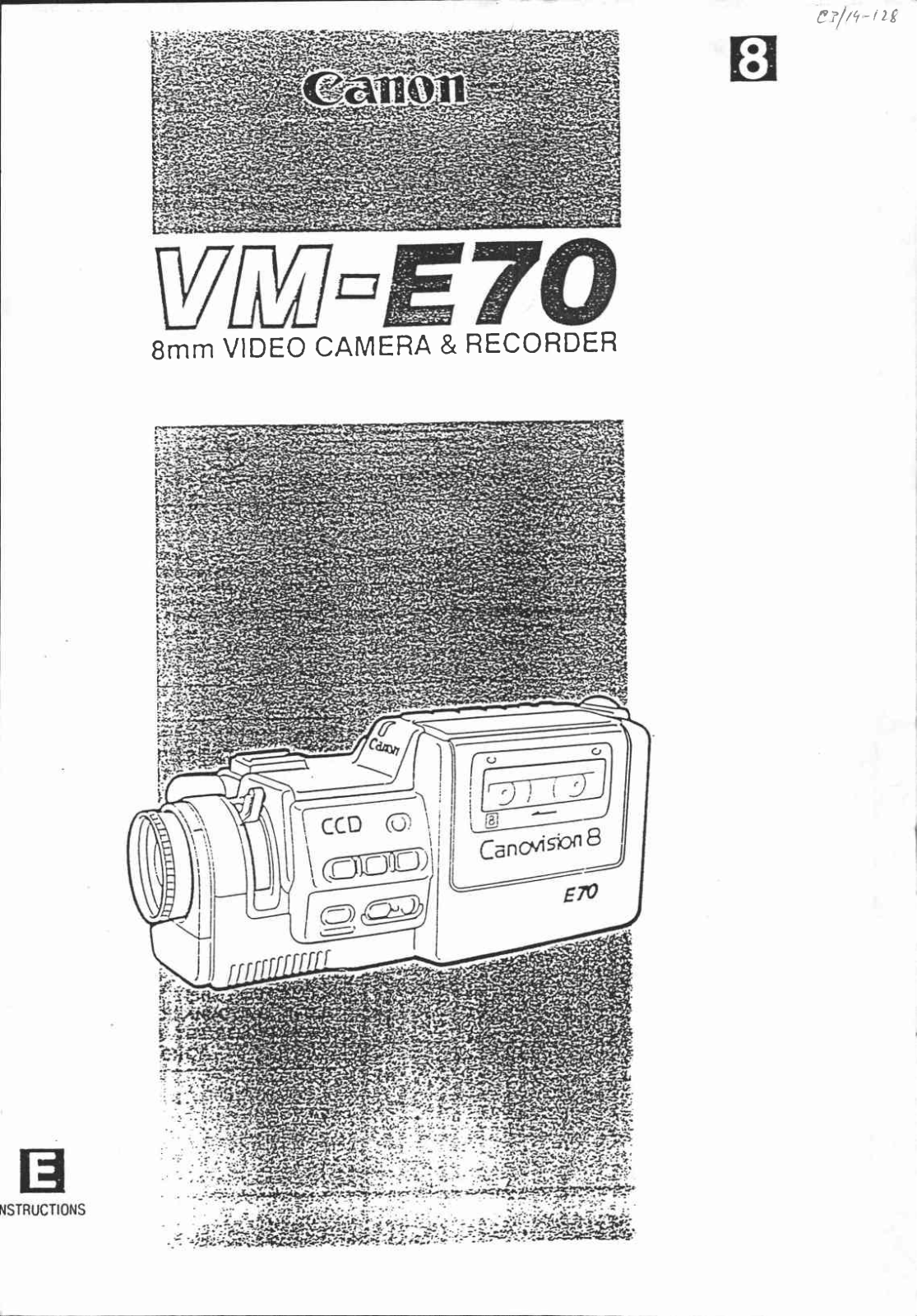 Canon VM-E70 User Manual