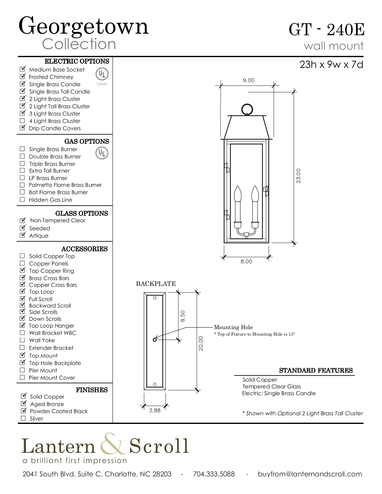 Lantern & Scroll LASC1121 Specifications - ManualMachine.com