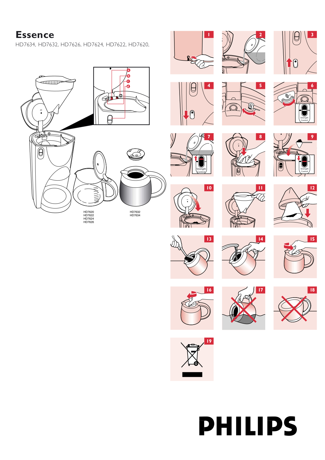 Philips HD7634/81, HD7632/61, HD7632/01 User Manual