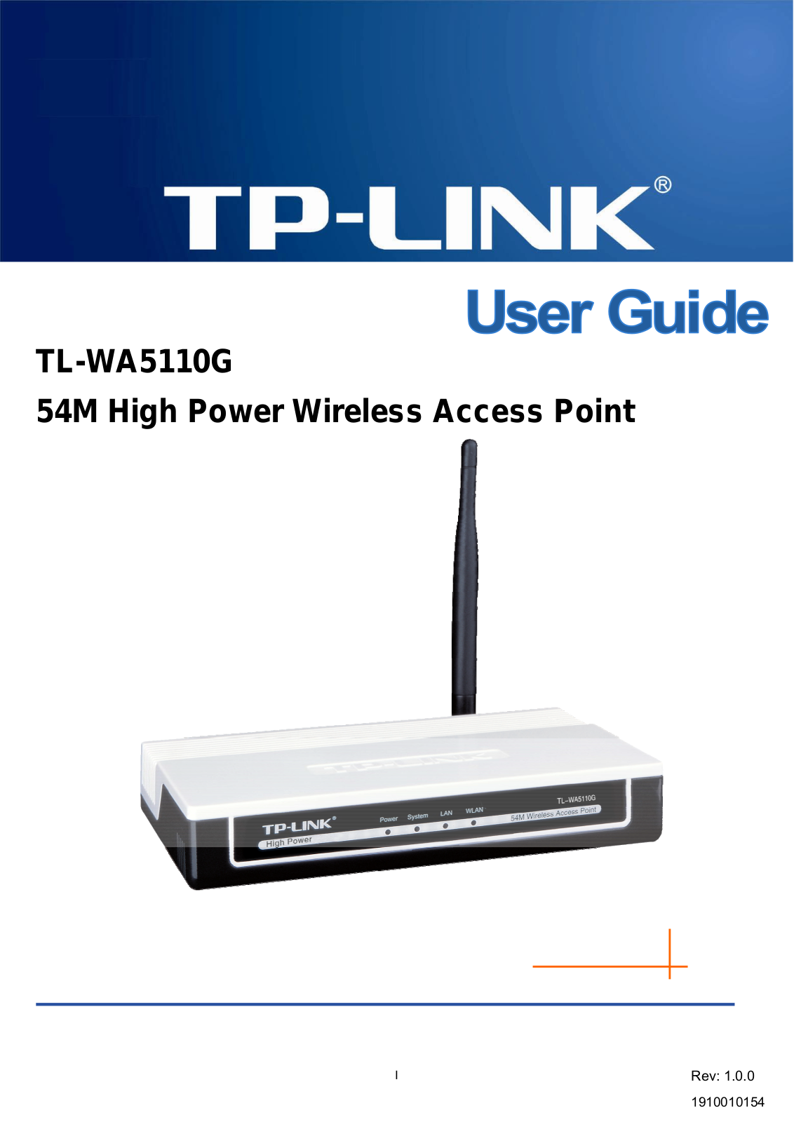 TP Link WA5110G User Manual