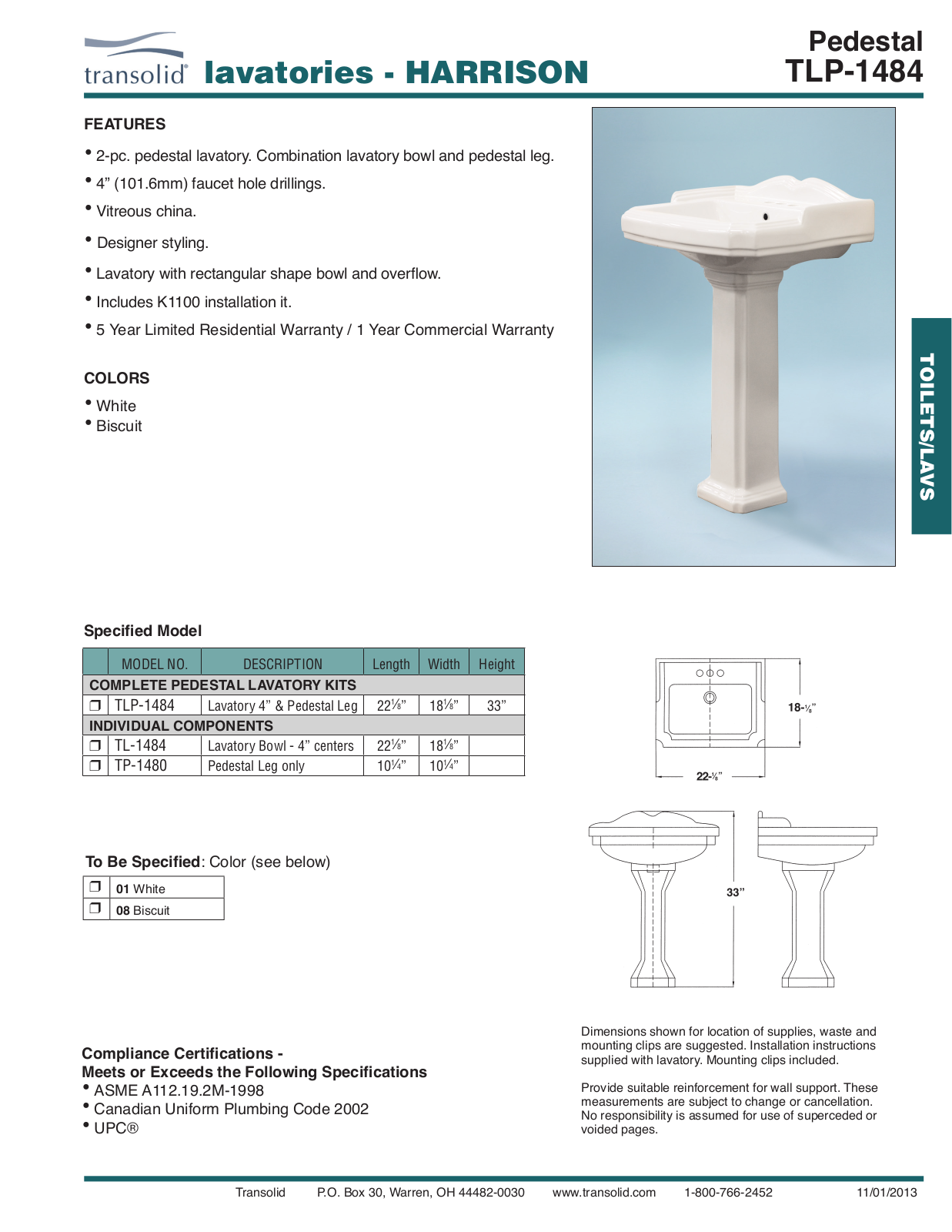 Transolid TRMB1202 Specifications - ManualMachine.com