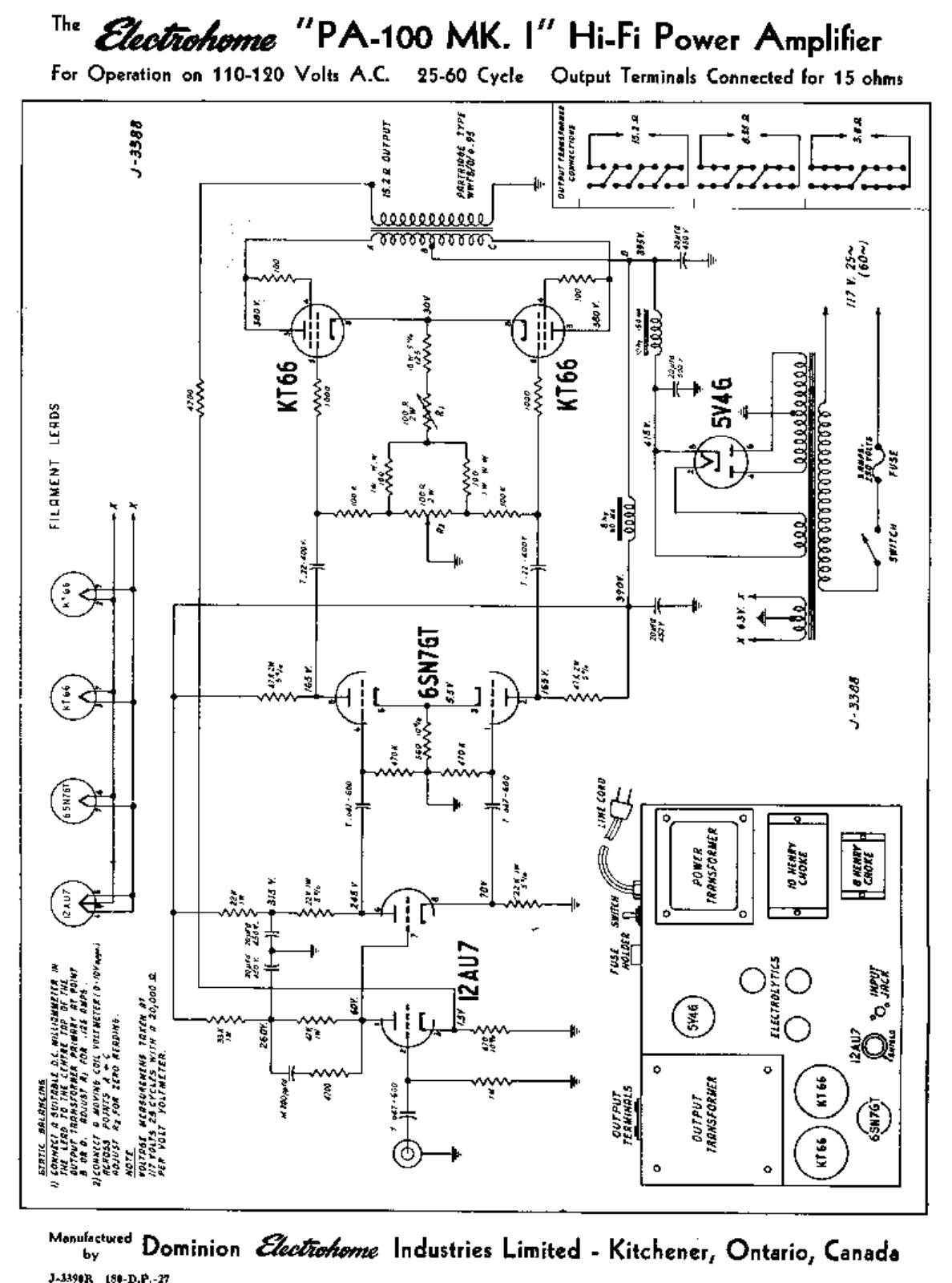 Electro-Harmonix PA-100 Schematic