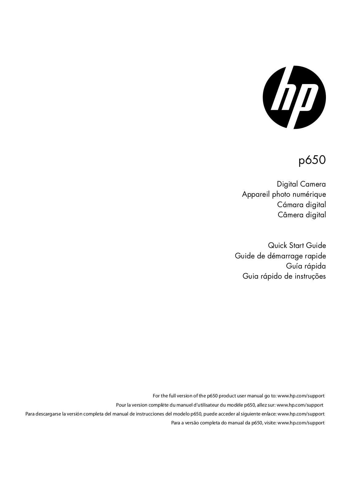 Hewlett-Packard P-650 Quick Start Guide