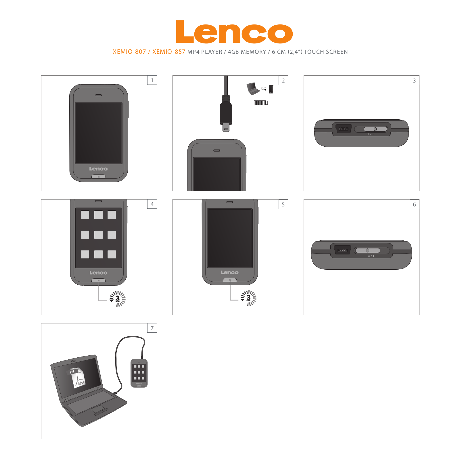 Lenco Xemio 807, Xemio 857 User's Guide