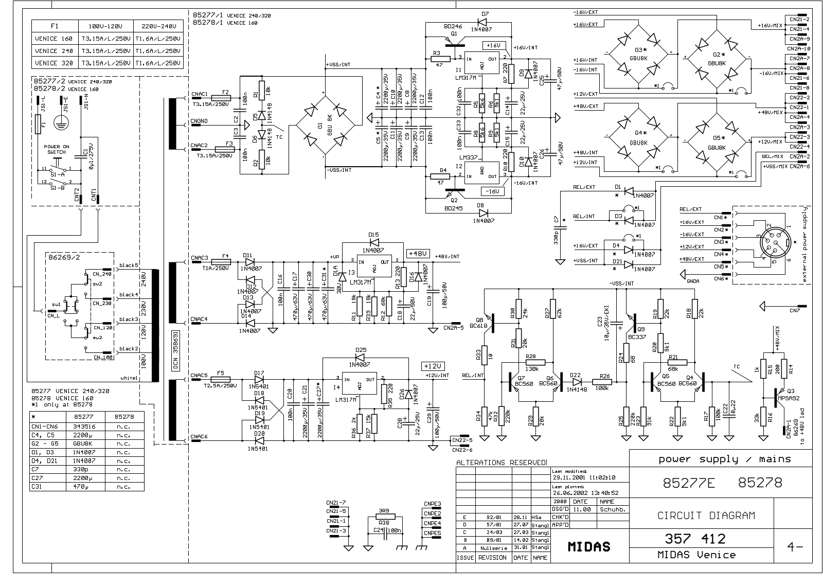 Midas 85277e User Manual